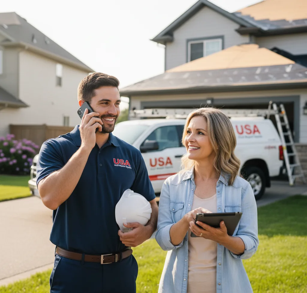 USA Roof Repair Experts customer support in Dike